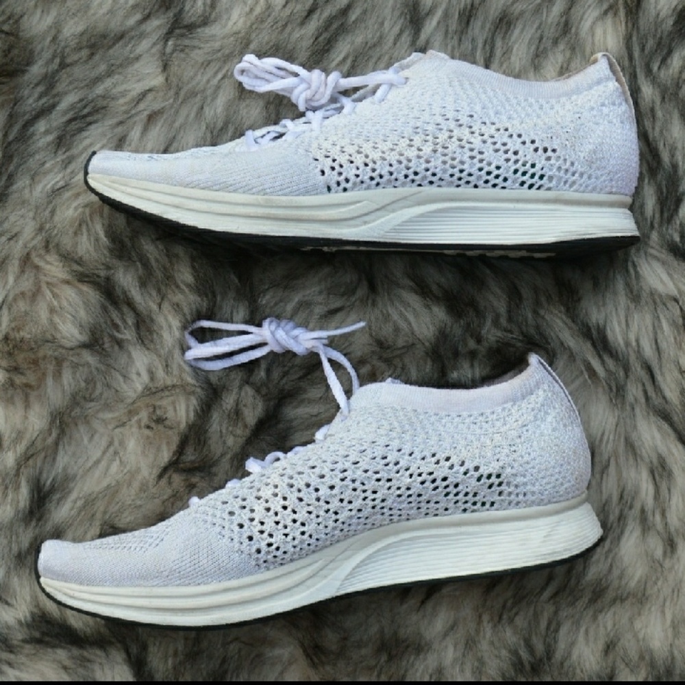 Nike Flyknit Racer White Goddess Edition Shoes - Picture 2 of 7